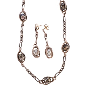 David Yurman Cultured Pearl, Sterling Silver Jewelry Suite