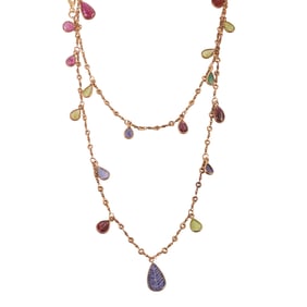 Multi-Stone, Vermeil Necklace