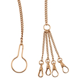 14k Yellow Gold Chatelaine Chain