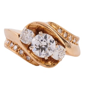 Diamond, 14k Yellow Gold Ring
