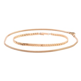 Two 14k Yellow Gold, Gold-Filled Jewelry Items