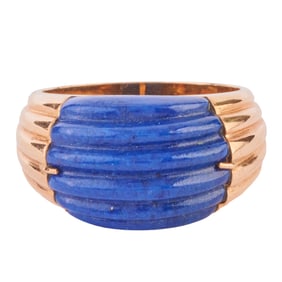 Lapis Lazuli, 14k Yellow Gold Ring