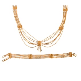 20k Yellow Gold Jewelry Suite
