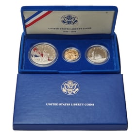 US 1986 Liberty Three Coin Set in Original Package