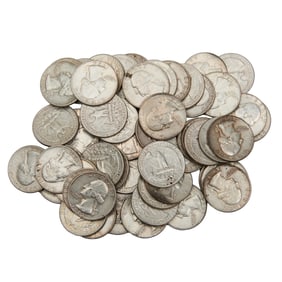 US Silver Washington Quarters (56)