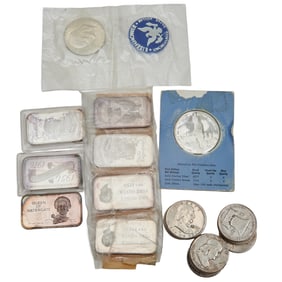 US Silver Coins and Silver Bars