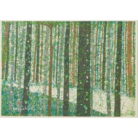 Jun'ichiro Sekino, Forest Road, Woodblock