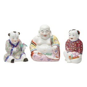 Three Chinese Porcelain Figures