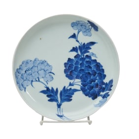 Chinese Blue and White Porcelain Plate, Chenghua Mark