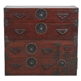 Japanese Two Piece Tansu