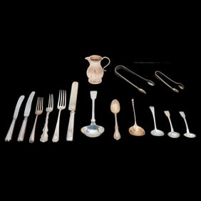 Sterling Silver, Partial Set and Antique English
