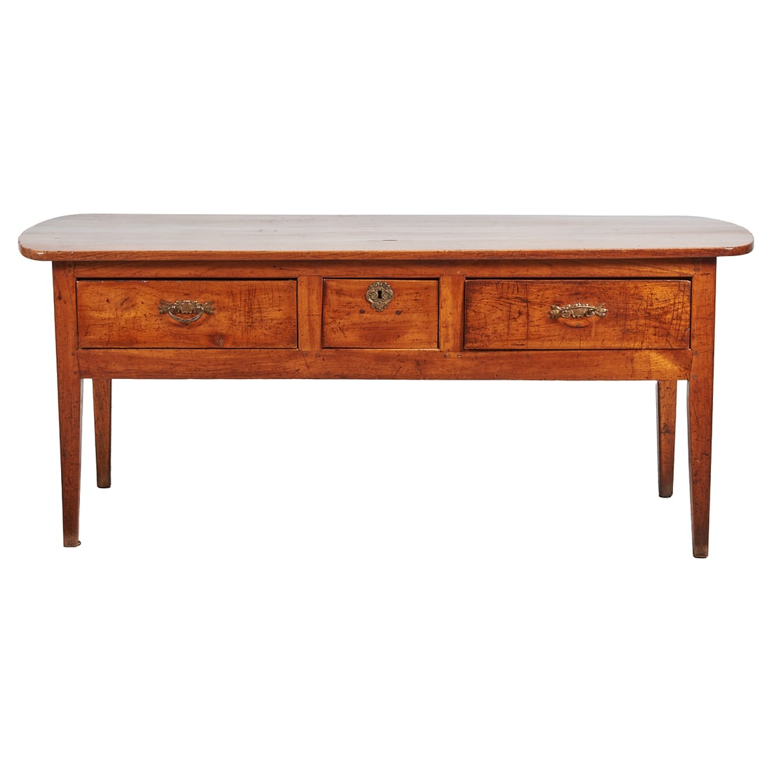 French Provincial Fruitwood Table de Cuisine (1 of 3)