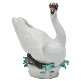 Meissen Porcelain Figure of a Swan