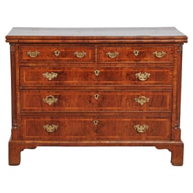 Victorian Mahogany Inlay Bachelor Chest