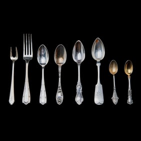 Collection of Sterling Silver Flatware Including Tiffany