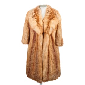 Red Fox Fur Coat
