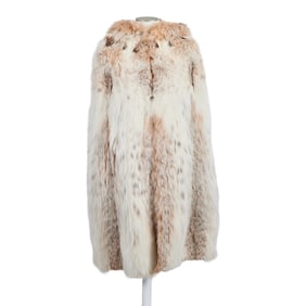 Lynx Fur Cape with Hood