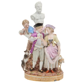 Meissen Porcelain Figural Group Allegory of Matrimony