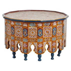 Moroccan Painted Low Table
