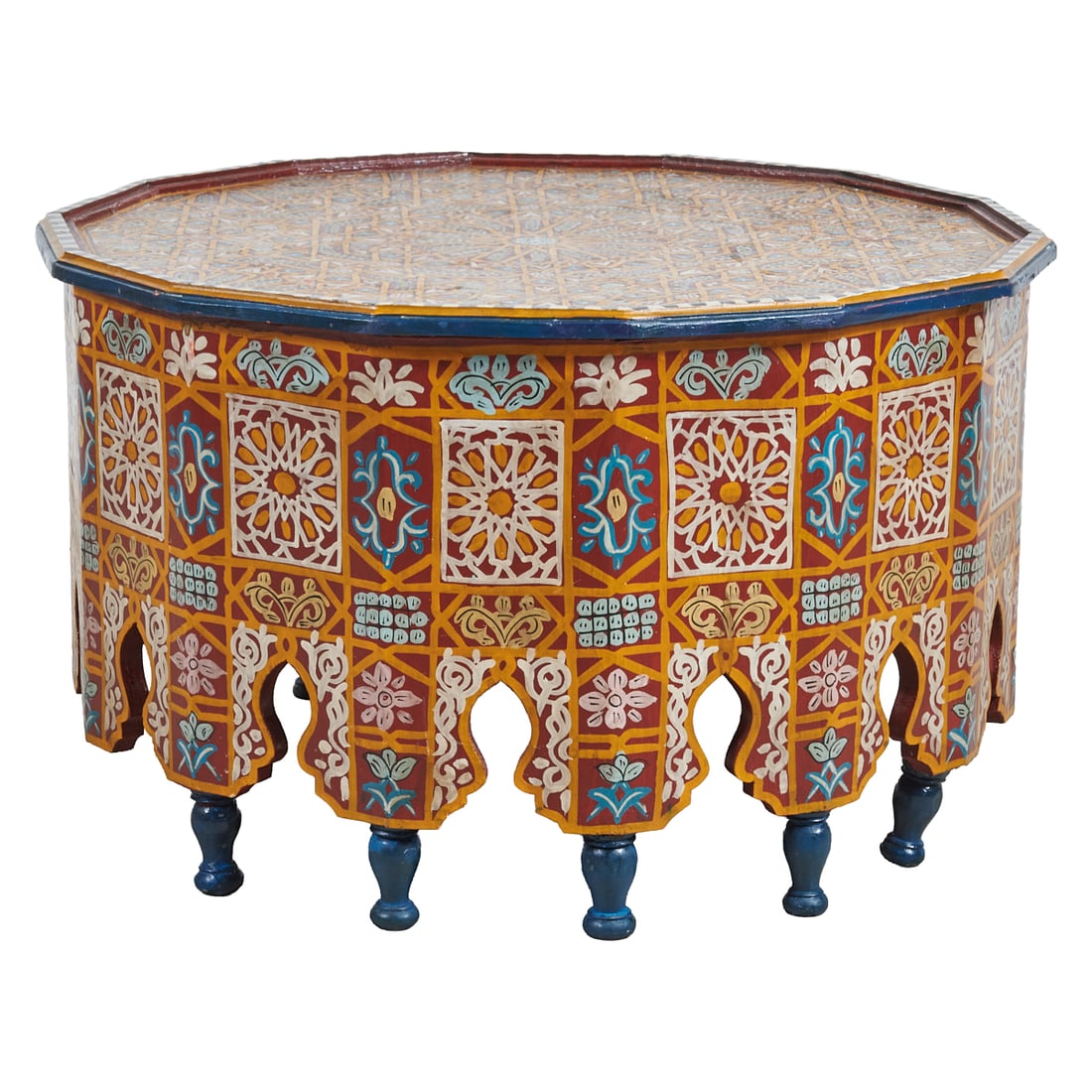 Moroccan Painted Low Table (1 of 3)