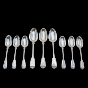 Nine Sterling SIlver Spoons
