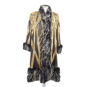 Black Silk Evening Coat