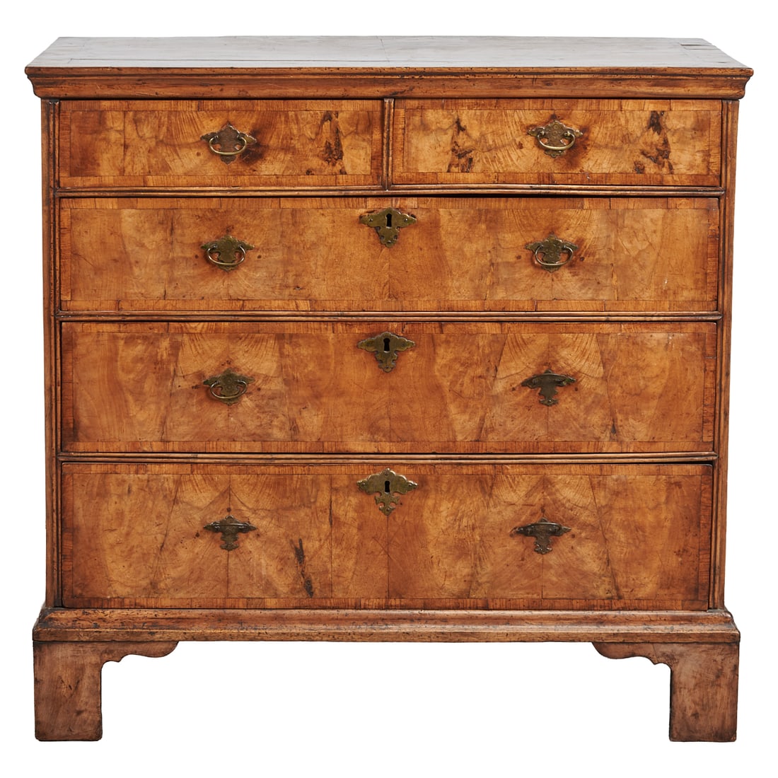 Georgian Walnut Chest of Drawers (1 of 3)