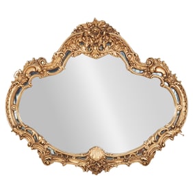 Rococo Revival Style Carved Giltwood Mirror