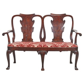 Irish George II Mahogany Settee