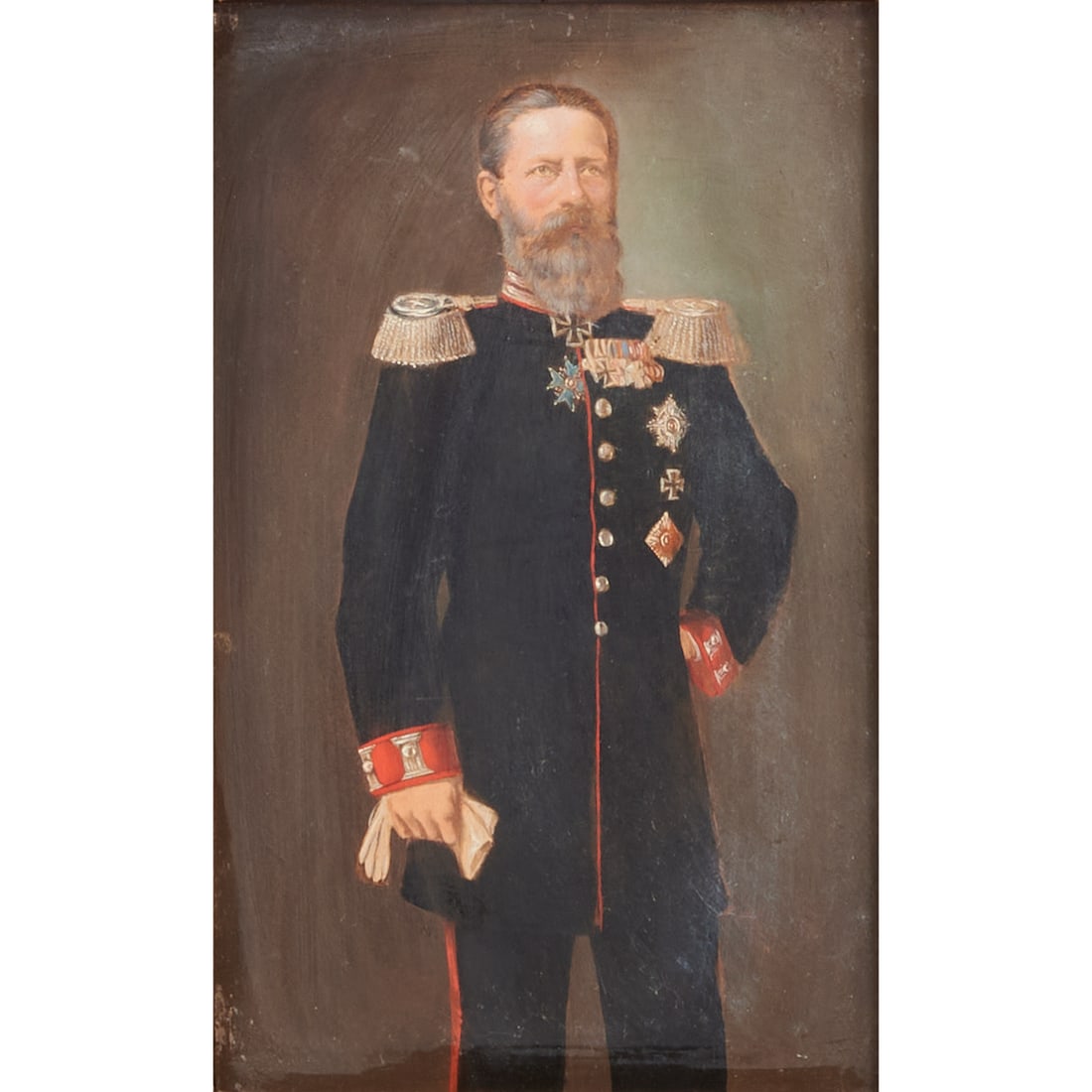 German School, Portrait of Frederich III, Oil on Board (1 of 4)