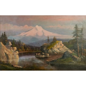 John J. Englehart, Mt. Shasta, Oil on Canvas