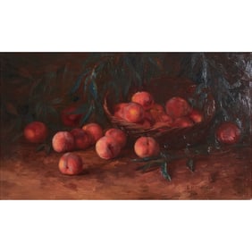 Ethel Wickes, Still Life (Peaches), Oil on Canvas