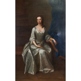 Attr. to Thomas Hudson, Portrait, Oil on Canvas