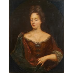 French School, Portrait of a Lady, Oil on Canvas