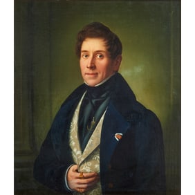 French School, Portrait, Oil on Canvas