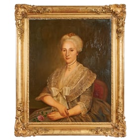 Manner of Antonie Vestier, Portrait, Oil on Canvas