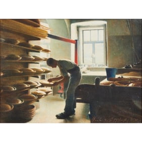 Richard Muller, Baker, Oil on Canvas