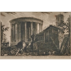 Giovanni Piranesi, Temple of Sibyl, Etching