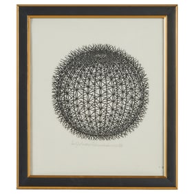 Jacques Hnizdovsky, Cactus, Woodcut