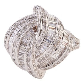 Diamond, 18k White Gold Ring