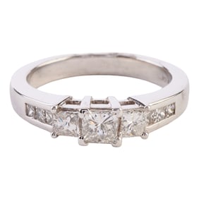 Diamond, 14k White Gold Ring