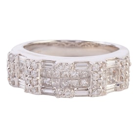 Diamond, 18k White Gold Ring