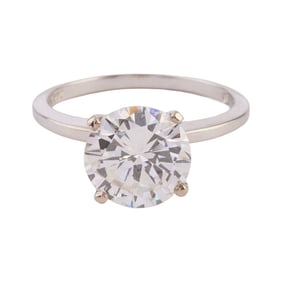 Diamond, 18k White Gold Ring