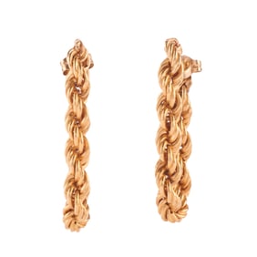 Pair of 14k Yellow Gold Earrings