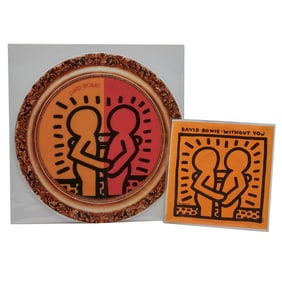 David Bowie Keith Haring Without You 12" Maxi Picture Record and 7" Single