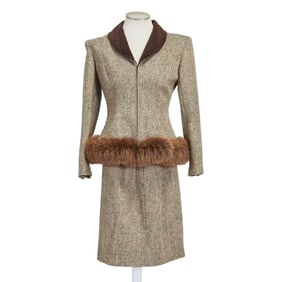 Valentino Boutique Tweed Skirt Suit