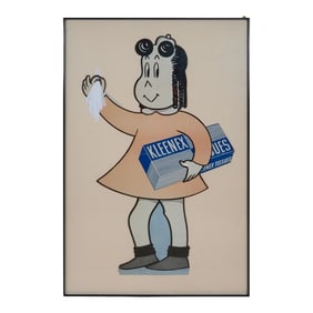 Framed Little Lulu Kleenex Cut Out Advertisement