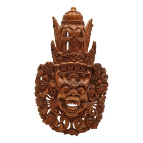 Balinese Acacia Carved Garuda Mask