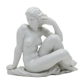 Robert Ullman for Meissen Porcelain Sculpture of a Reclining Nude