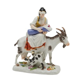 Meissen Porcelain Figure, Count Bruhl Tailor's Wife